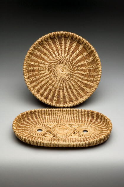 Pine Needle Raffia Trays