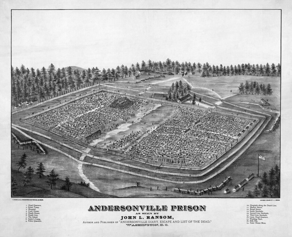 Andersonville Prison as seen by John L. Ransom