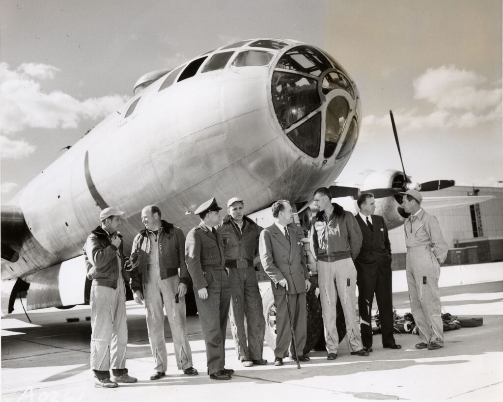 James V. Carmichael with B-29