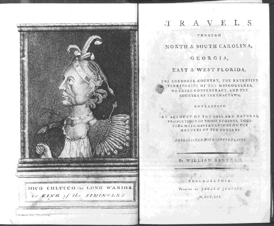 Bartram Travels Title Page