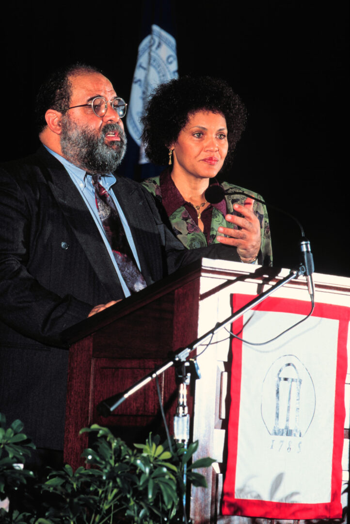 Hamilton Holmes and Charlayne Hunter-Gault