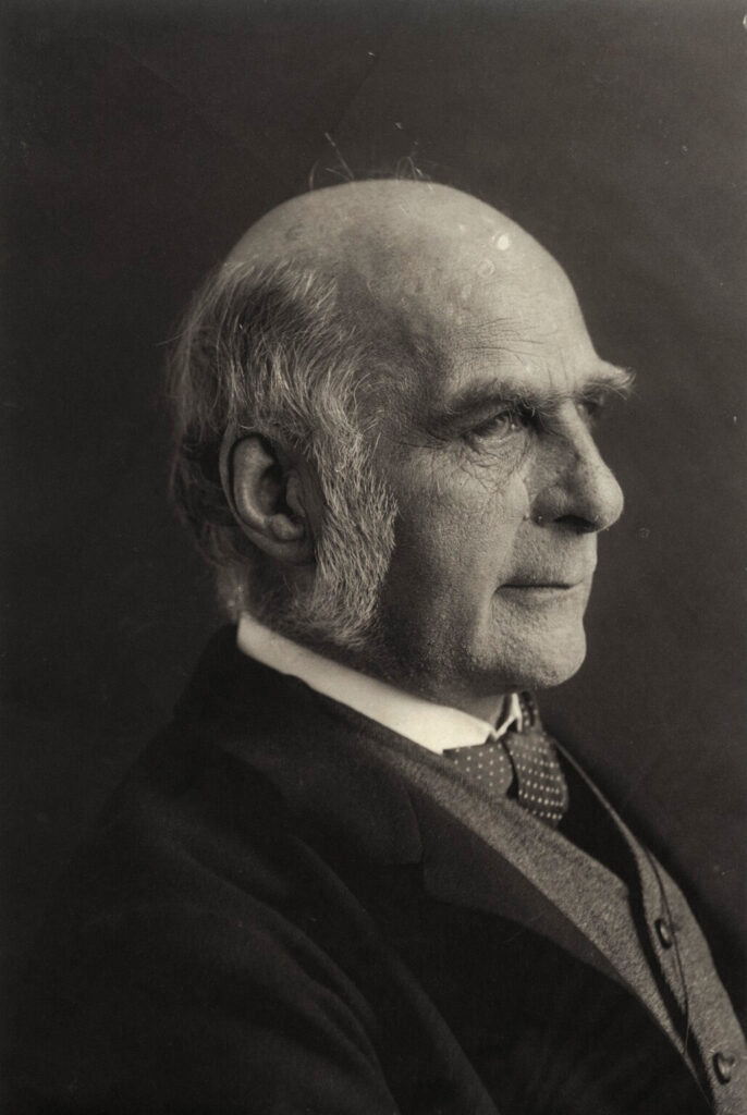 Black and white photo of Francis Galton