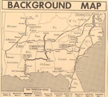 Freedom Rides Map