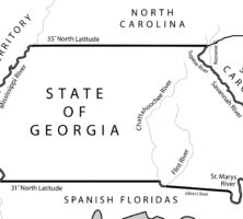 Georgia State Boundaries, 1783