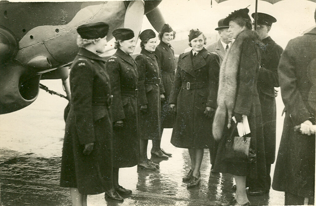 Raines with Eleanor Roosevelt