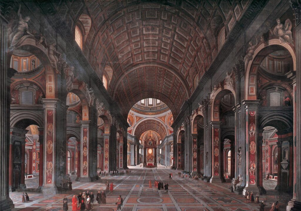 Interior of St. Peter’s Rome