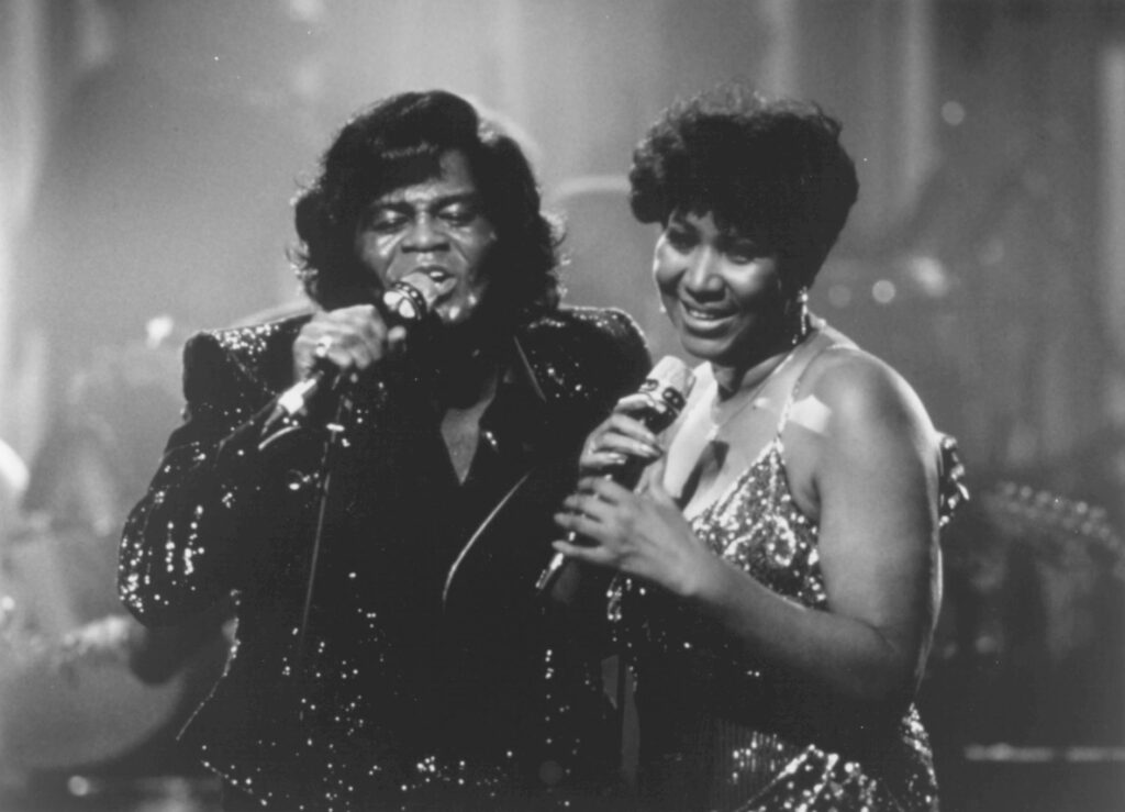 James Brown and Aretha Franklin