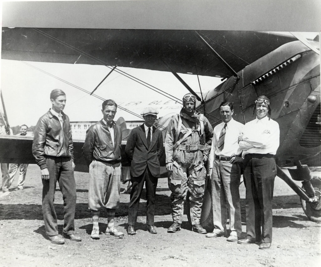 Charles Lindbergh Prepares to Depart
