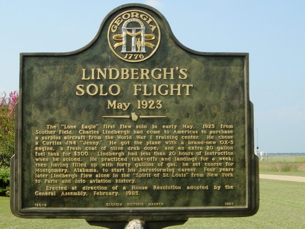 Lindbergh Historical Marker