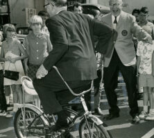 Lester Maddox Riding Bicycle