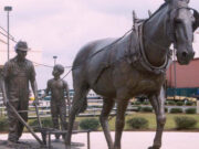 Mule and Tenant Farmer Sculpture