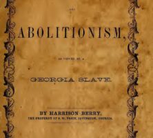 Slavery and Abolitionism Pamphlet