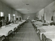 Black and white photograph of Milledgeville State Hospital circa 1940