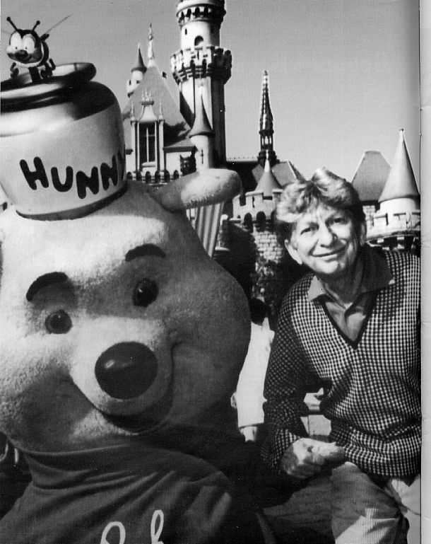 Sterling Holloway with Winnie the Pooh