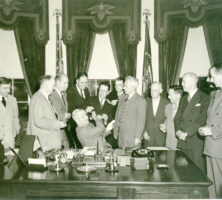 Truman Signs School Lunch Bill