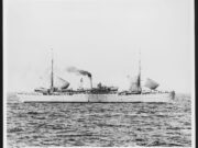 Black and white photo of USS Savannah