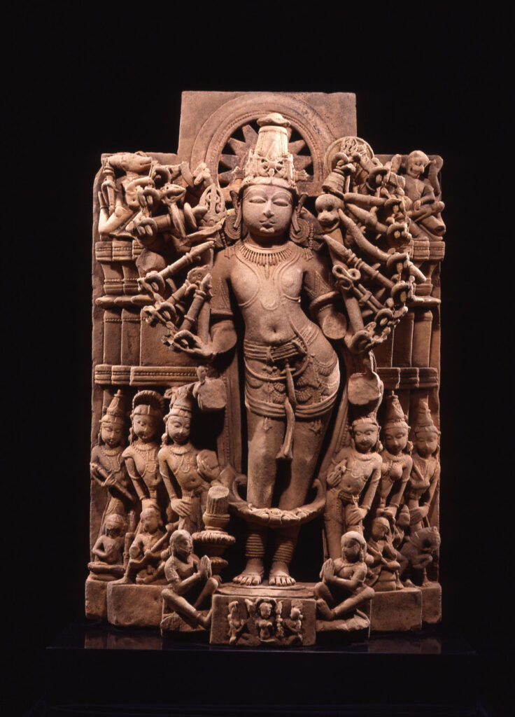 Cosmic Form of Eighteen-Armed Vishnu