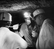 W. J. Usery in Coal Mine
