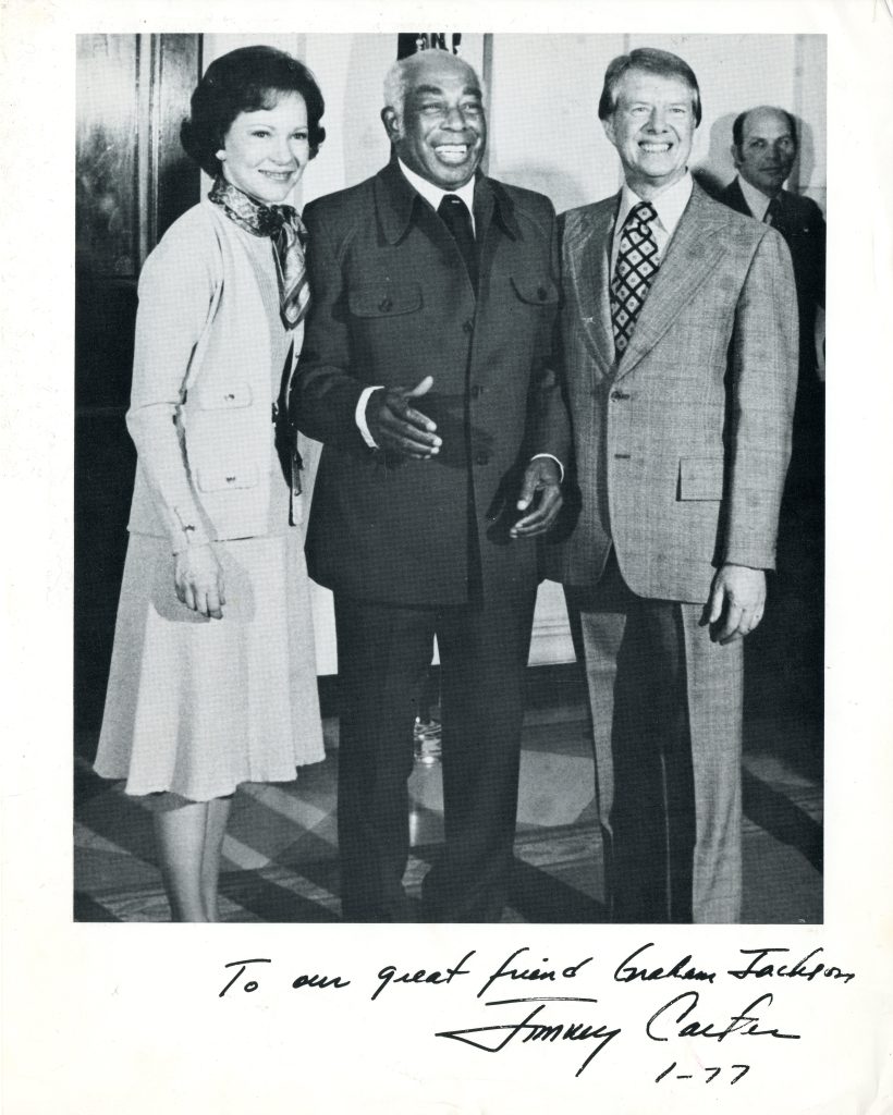 Graham Jackson Sr. with Jimmy Carter and Rosalynn Carter